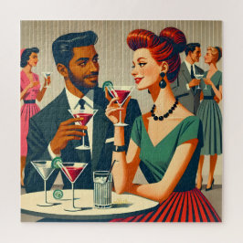 Quebra-cabeça Mid Century Cocktail Party Couples - First Date