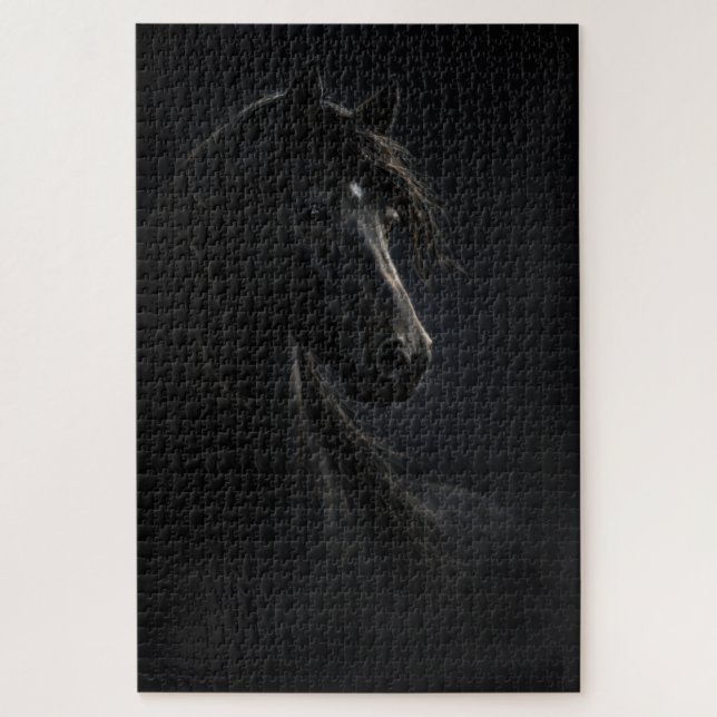 Quebra-cabeça Midnight Sky | Horse Art | Puzzle (Vertical)