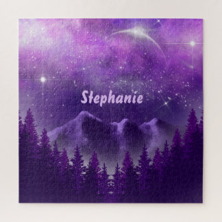 Quebra-cabeça Midnight Sky Purple