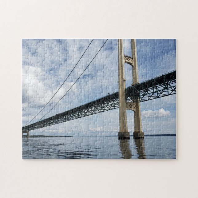 Quebra-cabeça Mighty Mac, Mackinac Suspensão Bridge, Michigan (Horizontal)