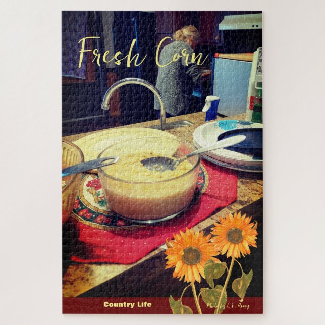 Quebra-cabeça Milho fresco / Vida no campo - Jardim (Vertical)