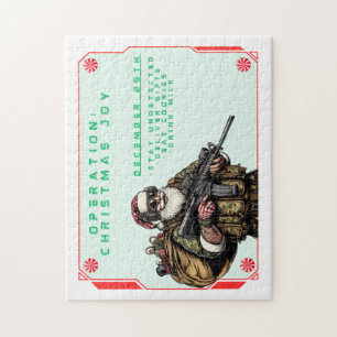 Quebra-cabeça Militares Engraçados/Papais noeis de Natal