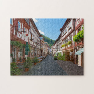Quebra-cabeça Miltenberg Odenwald Baviera Alemanha. Quebra-cabeç