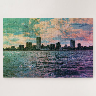 Quebra-cabeça Milwaukee Skyline