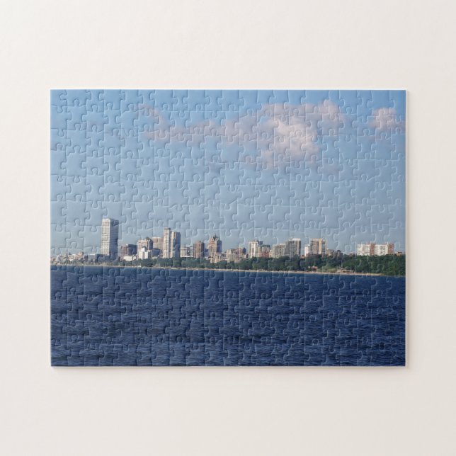 Quebra-cabeça Milwaukee Skyline (Horizontal)