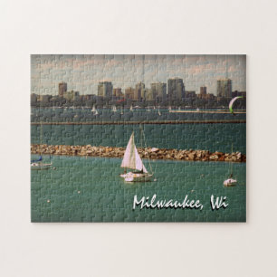 Quebra-cabeça Milwaukee, skyline dos WI