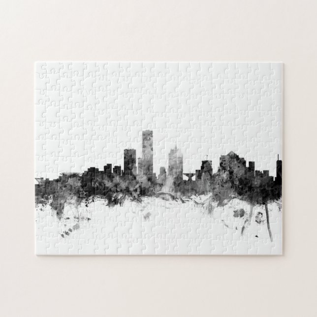 Quebra-cabeça Milwaukee Wisconsin Skyline (Horizontal)