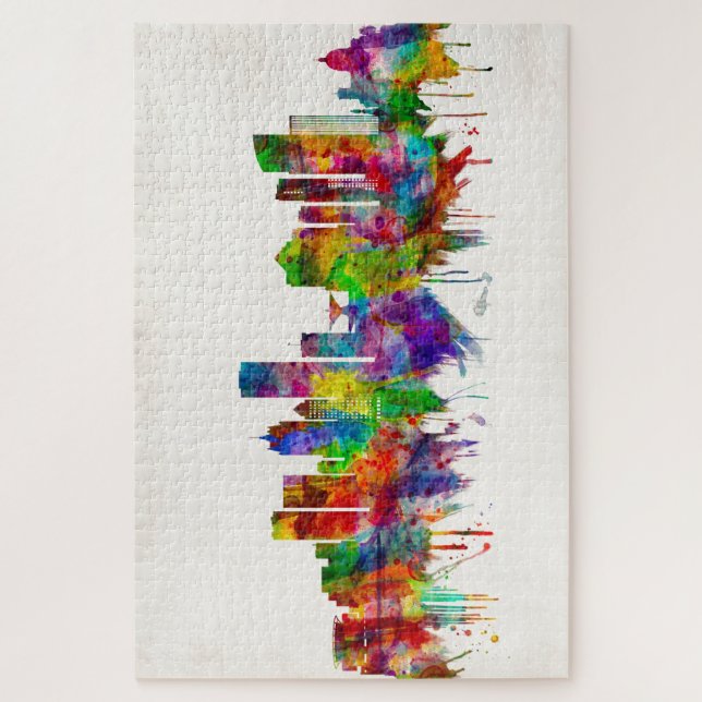 Quebra-cabeça Milwaukee Wisconsin skyline (Vertical)