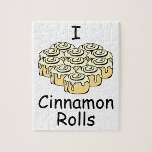 Quebra-cabeça Mim bolos doces do amor de Rolls da canela do