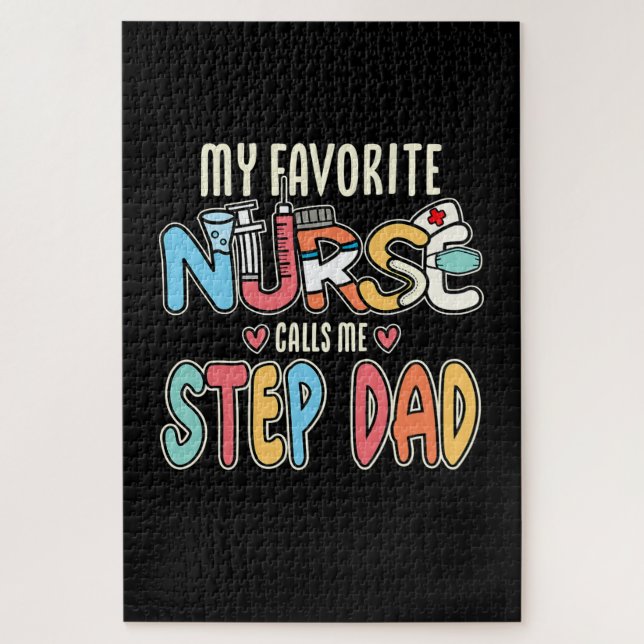 Quebra-cabeça Minha enfermeira favorita me chama de Pai passo (Vertical)