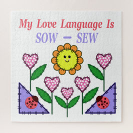 Quebra-cabeça Minha Linguagem De Amor É Sow - Sew
