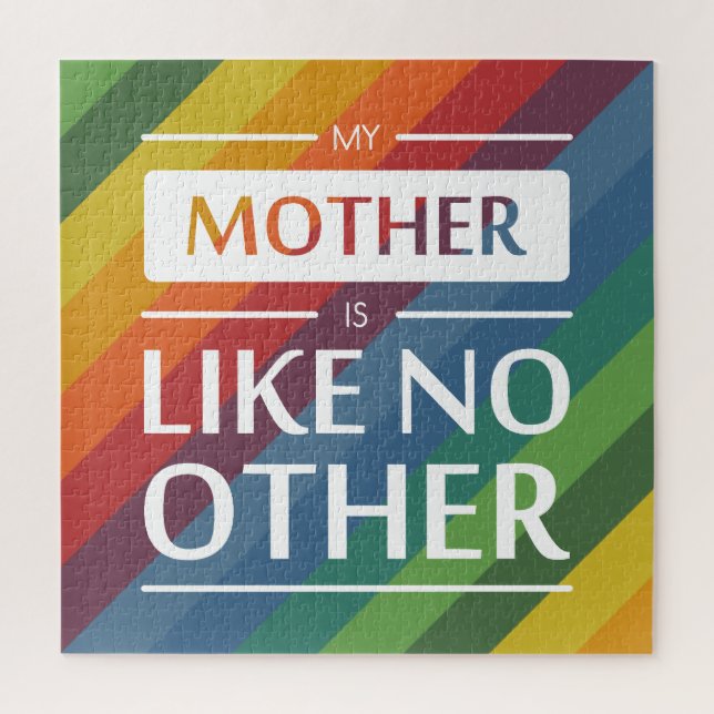Quebra-cabeça Minha mãe é como nenhuma outra (Vertical)