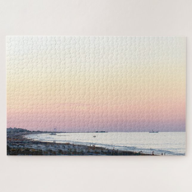 Quebra-cabeça Mínima e difícil paisagem costeira italiana (Horizontal)