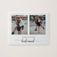 Minimal Will You Be My Bridesmaid Two Photo