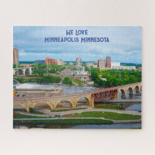 Quebra-cabeça Minneapolis Minnesota . Jigsaw Puzzle