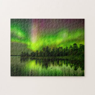 Quebra-cabeça Minnesota Aurora Borealis