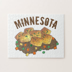 Quebra-cabeça Minnesota Hot Dish Tater Tot Casserole