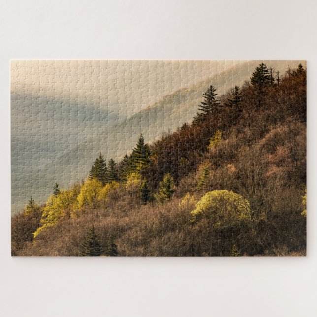 Quebra-cabeça Mirante do Vale de Oconaluftee | Carolina do Norte (Horizontal)