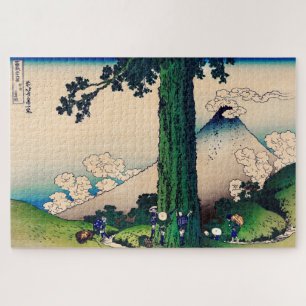 Quebra-cabeça Mishima Pass, na província de Kai, por Katsushika