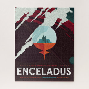 Quebra-cabeça Missão De Poster-Cassini Do Espaço Retroativo A Sa