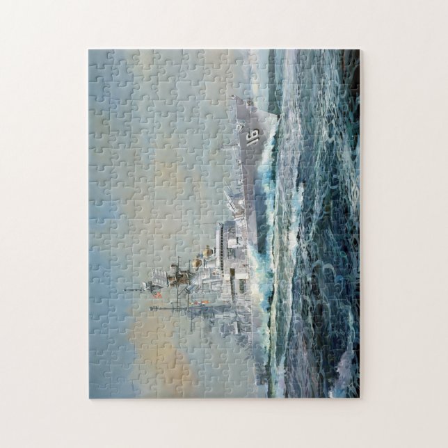 Quebra-cabeça Mísseis cruzadores guiados USS Leahy (CG 16) (Vertical)