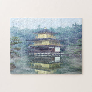 Quebra-cabeça Mist no Pavilhão do Ouro - Quioto, Japão, Ásia