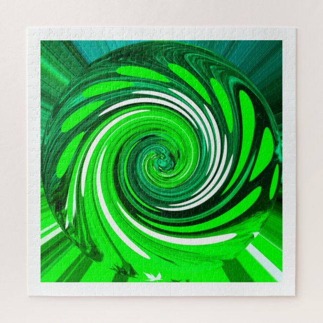 Quebra-cabeça Mistura verde (Vertical)