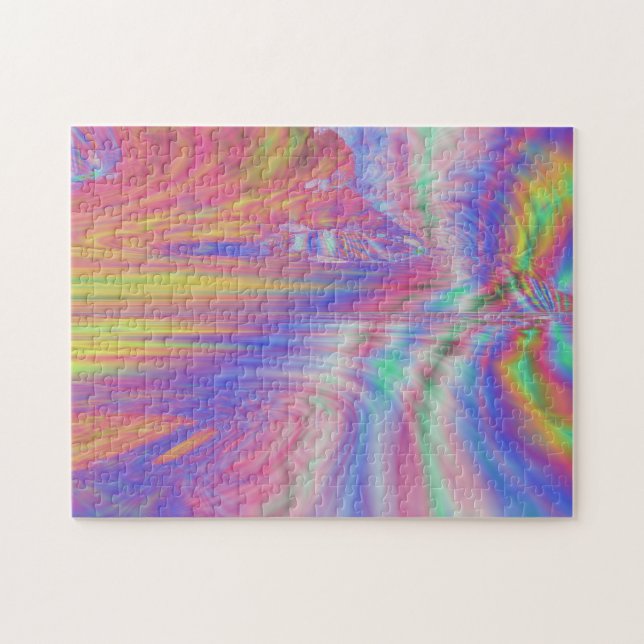 Quebra-cabeça misturado da pintura (Horizontal)