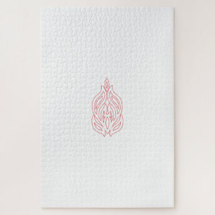 Quebra-cabeça Misty Rosa, Flush Mahogany, Decorative Design