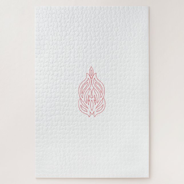 Quebra-cabeça Misty Rosa, Flush Mahogany, Decorative Design (Vertical)