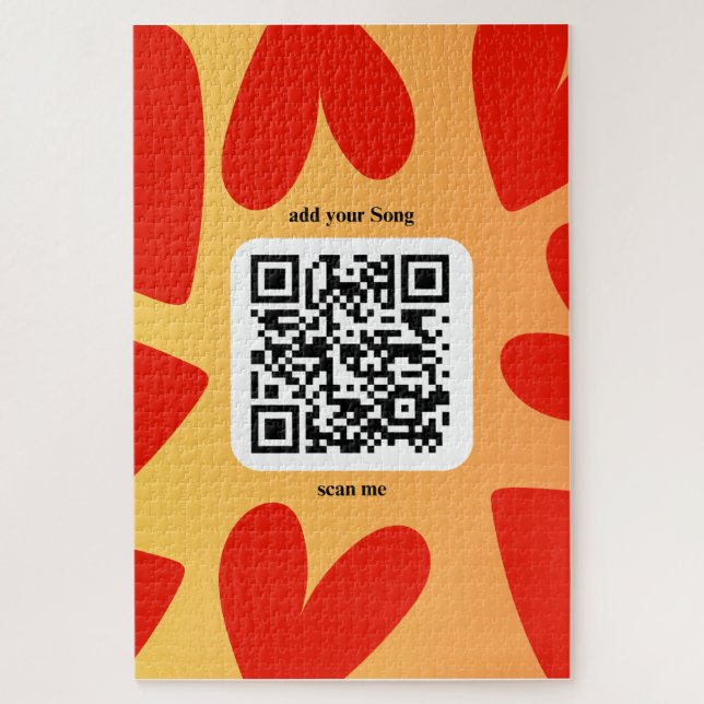 Quebra-cabeça Mit personalisierten Song per QR-code (Vertical)