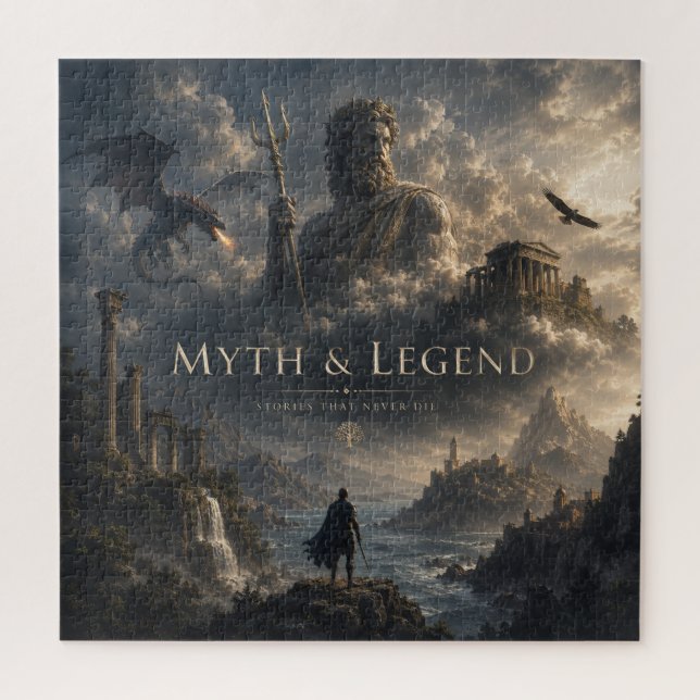 Quebra-cabeça Mito & Lenda: Fantasia Épica de Mitologia Grega Pu (Vertical)