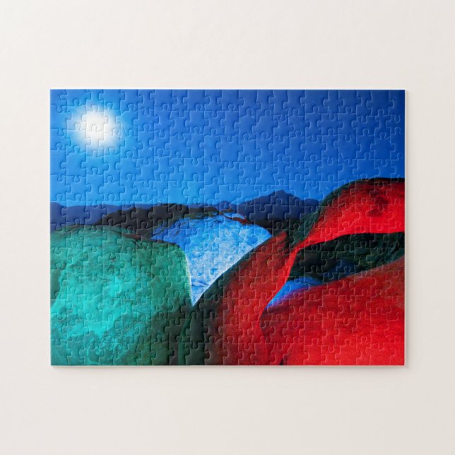 Quebra-cabeça Mobius Arch e Rocks | Colinas do Alabama, Califórn (Horizontal)