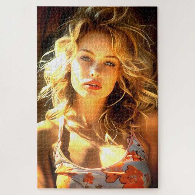 Quebra-cabeça Modelo bonito (Vertical)