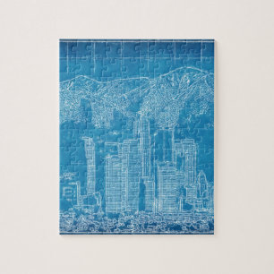 Quebra-cabeça Modelo da skyline de Los Angeles