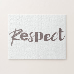Quebra-cabeça Modern, creative, cool, trendy design of Respect