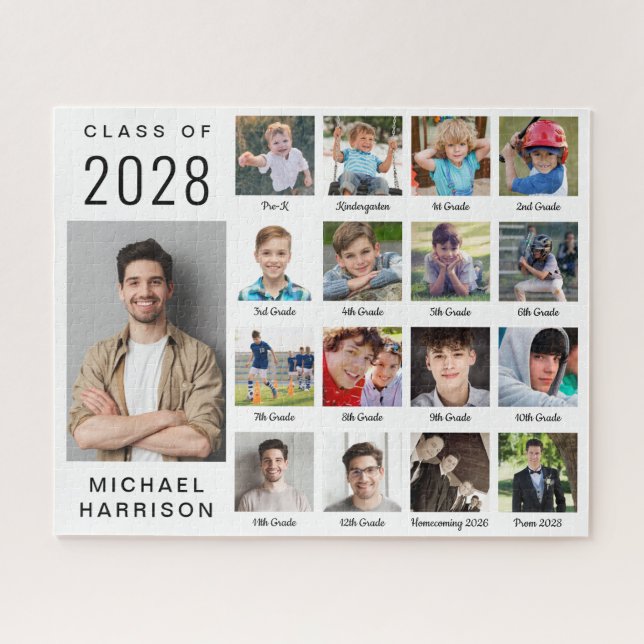 Quebra-cabeça Modern Graduation 17 Photo Collage (Horizontal)