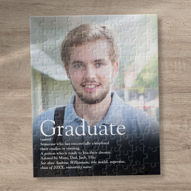 Quebra-cabeça Modern Graduation Photo Definition  (Modern Graduation Photo Definition Jigsaw Puzzle)