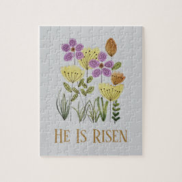 Quebra-cabeça Moderno Ele É Risen Páscoa Floral