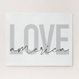 Quebra-cabeça Moderno, simples, chic, legal design da América do
