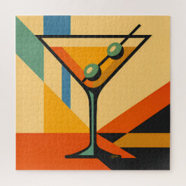 Quebra-cabeça Moderno Sol Nascente Bauhaus Martini de Meados do