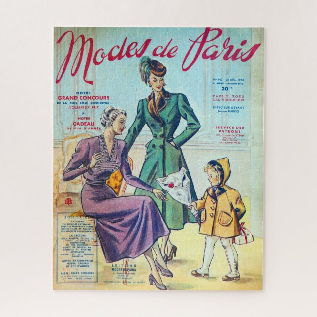 Quebra-cabeça Modos De Paris. (Vertical)