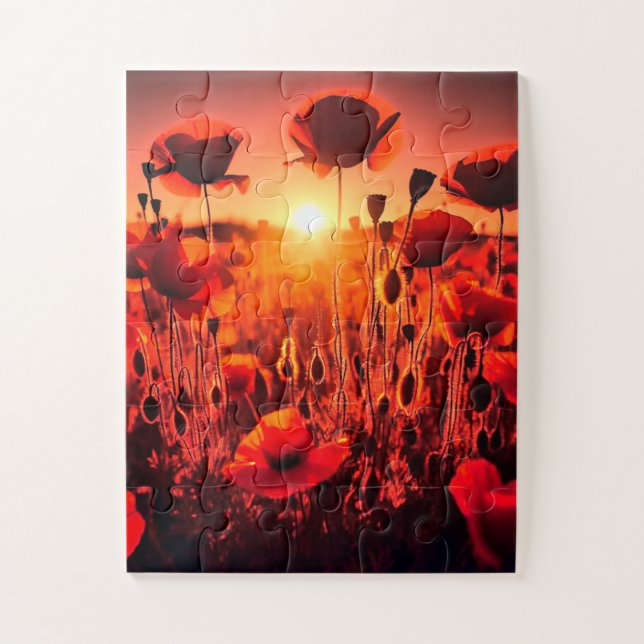 Quebra-cabeça Mohn im Gegenlicht (Vertical)