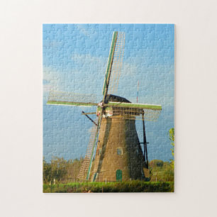 Quebra-cabeça Moinho de vento em Kinderdijk Países Baixos
