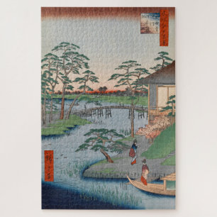 Quebra-cabeça Mokuboji Temple Vintage Ukiyo-e Art Japonês