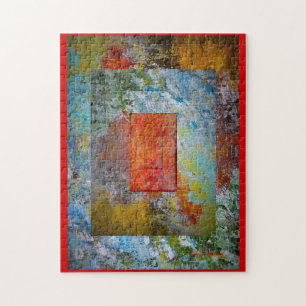 Quebra-cabeça Moldura para retrato abstrata