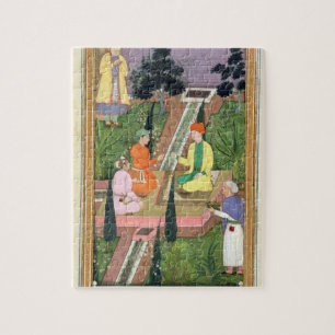 Quebra-cabeça Molhe jardins, do álbum de Clive (gouache no pa
