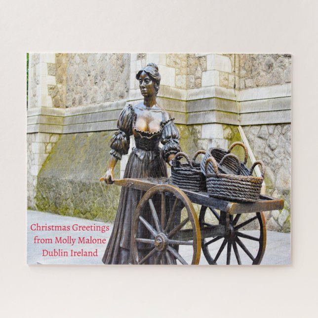 Quebra-cabeça Molly Malone Dublin Irlanda. (Horizontal)
