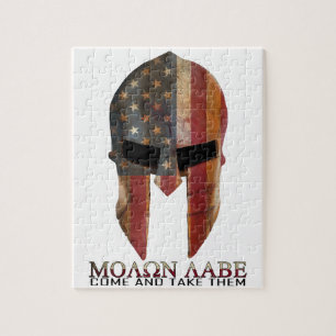 Quebra-cabeça Molon Labe - vindo e toma-lhes os EUA espartanos