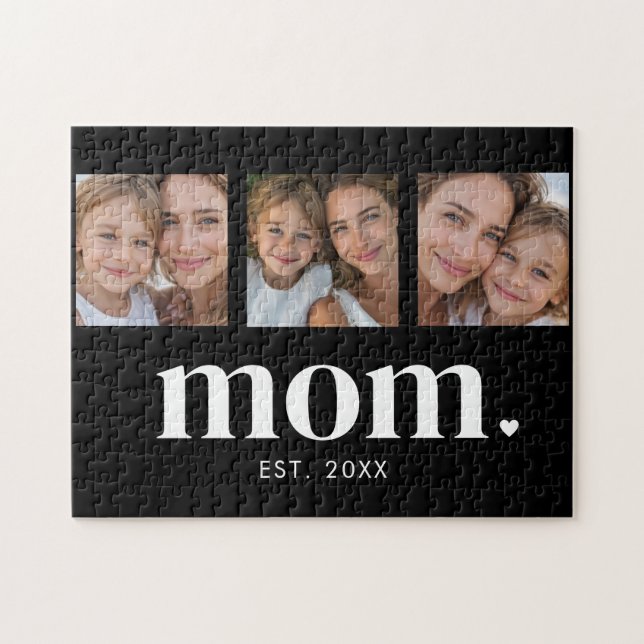 Quebra-cabeça Mom Established Modern Minimal 3 Photo (Horizontal)